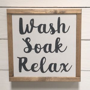 Rustic farmhouse wood sign